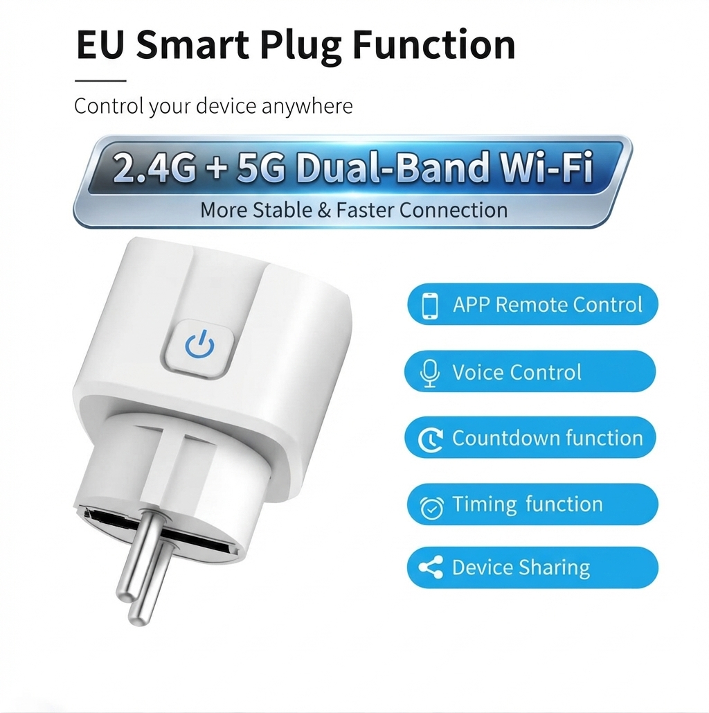 Tuya WiFi Dual-Band 2.4G&5G 16 - Timer Dual Outlet recensie en prijs