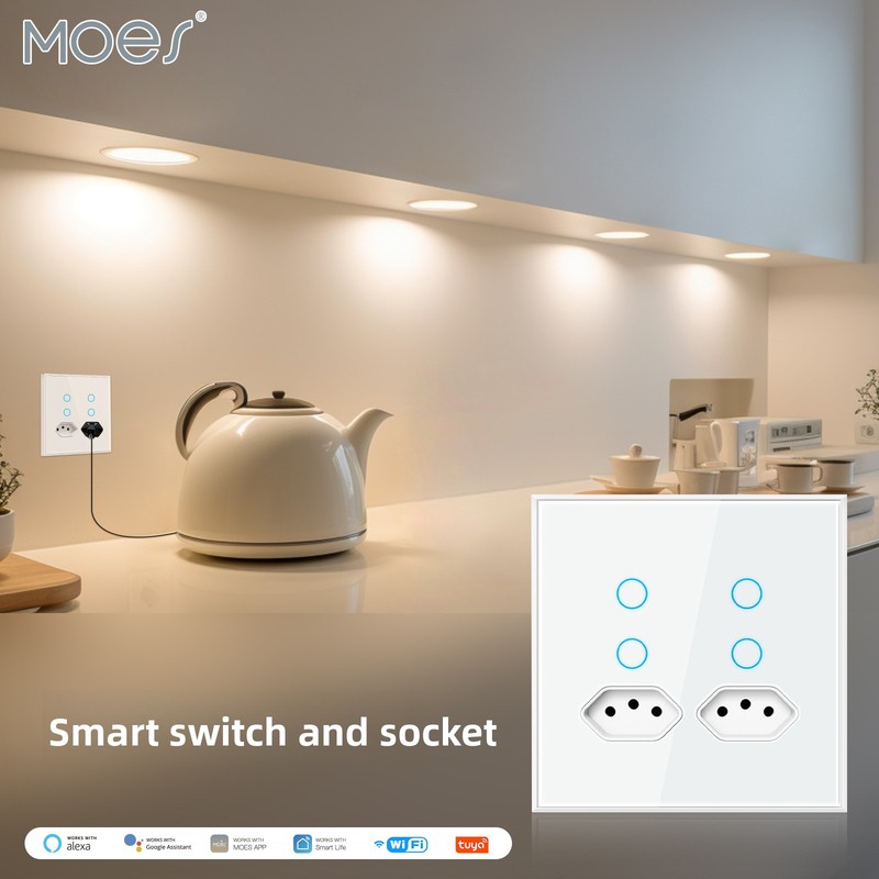 MOES Tuya WiFi Smart Stekker 4 - Timer Dual Outlet recensie en prijs